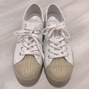 Vince Camuto Leather Platform Espadrille Sneakers Size 7M